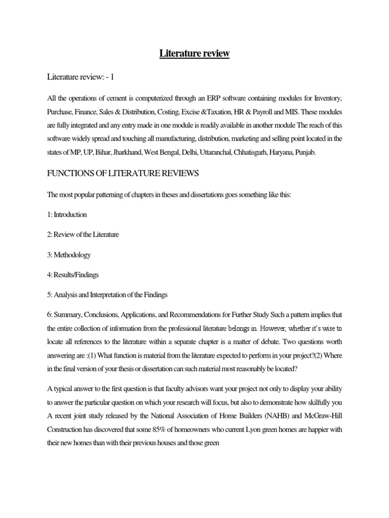 Importance of Literature Reviews in Research | PDF | Retail | Brand