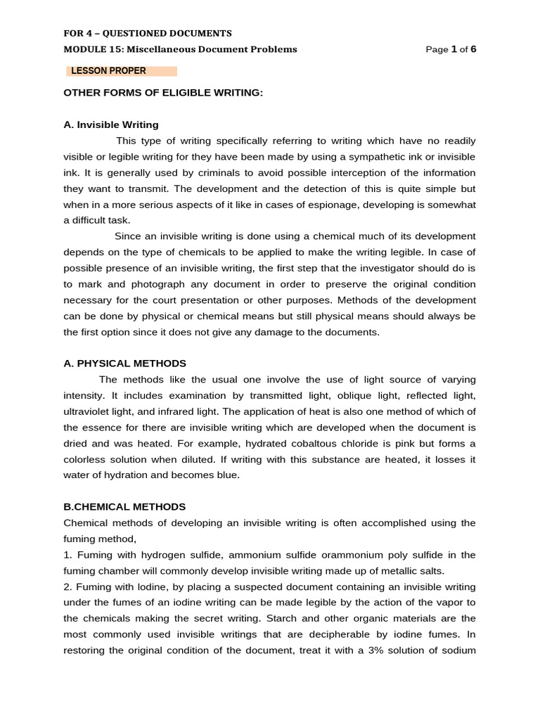 MODULE 15. Lesson Proper | PDF | Chemical Substances | Materials