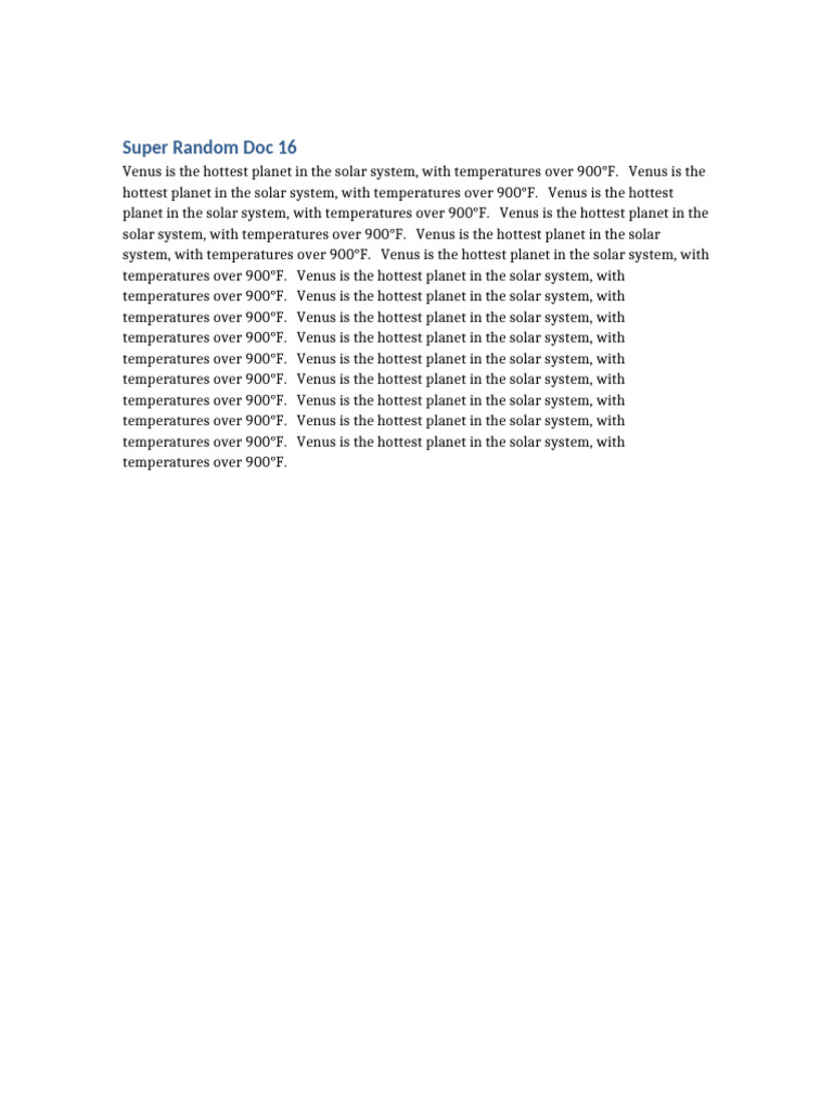 Super Random Doc16 | PDF