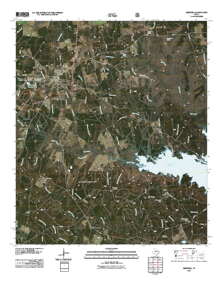 Topographic Map of Hemphill | PDF | Transport | Road Transport