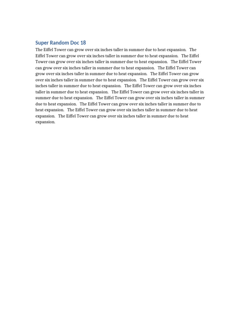Super Random Doc18 | PDF