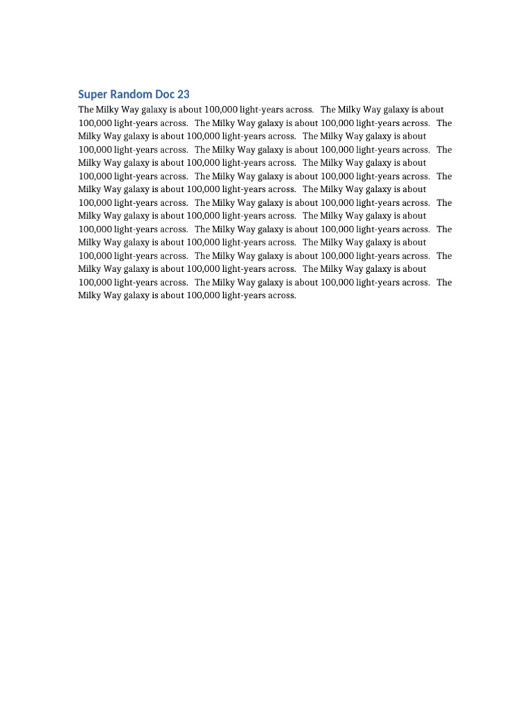 Super Random Doc23 | PDF