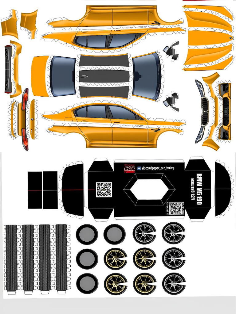 BMW M5 Paper Template Upscaled | PDF