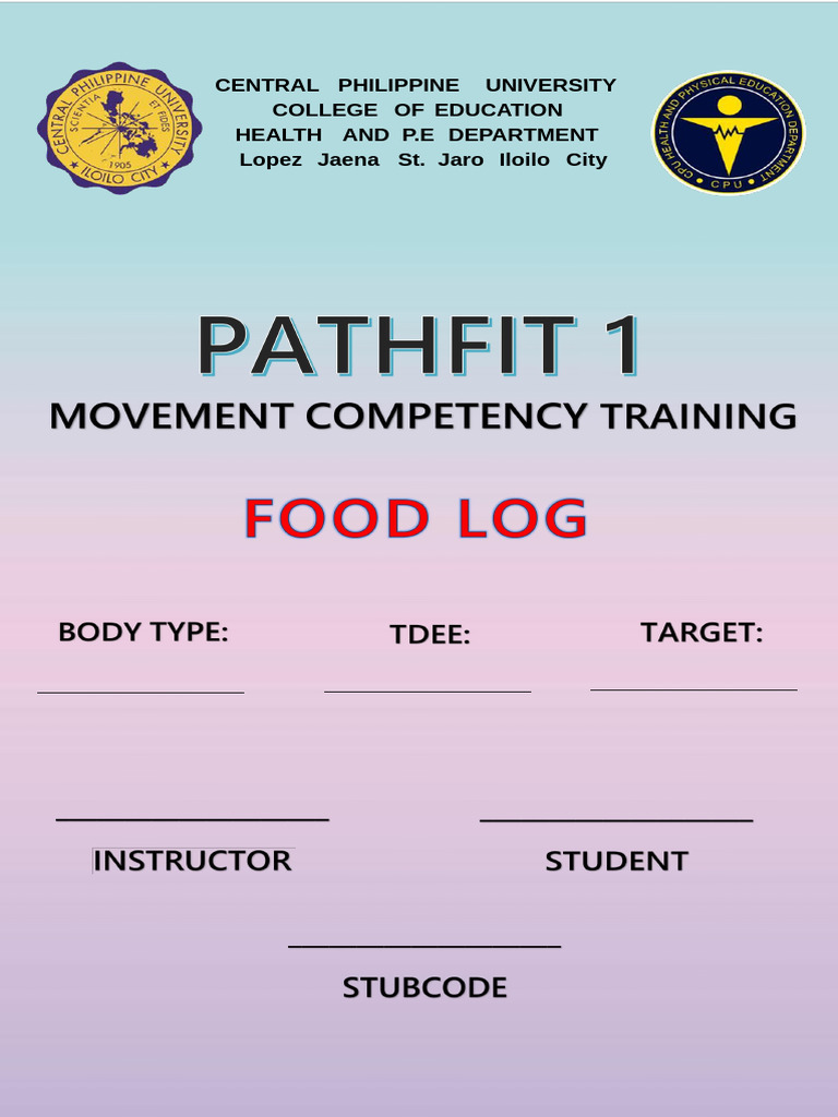 Food Log Pathfit 1 2025 | PDF | Foods | Eating