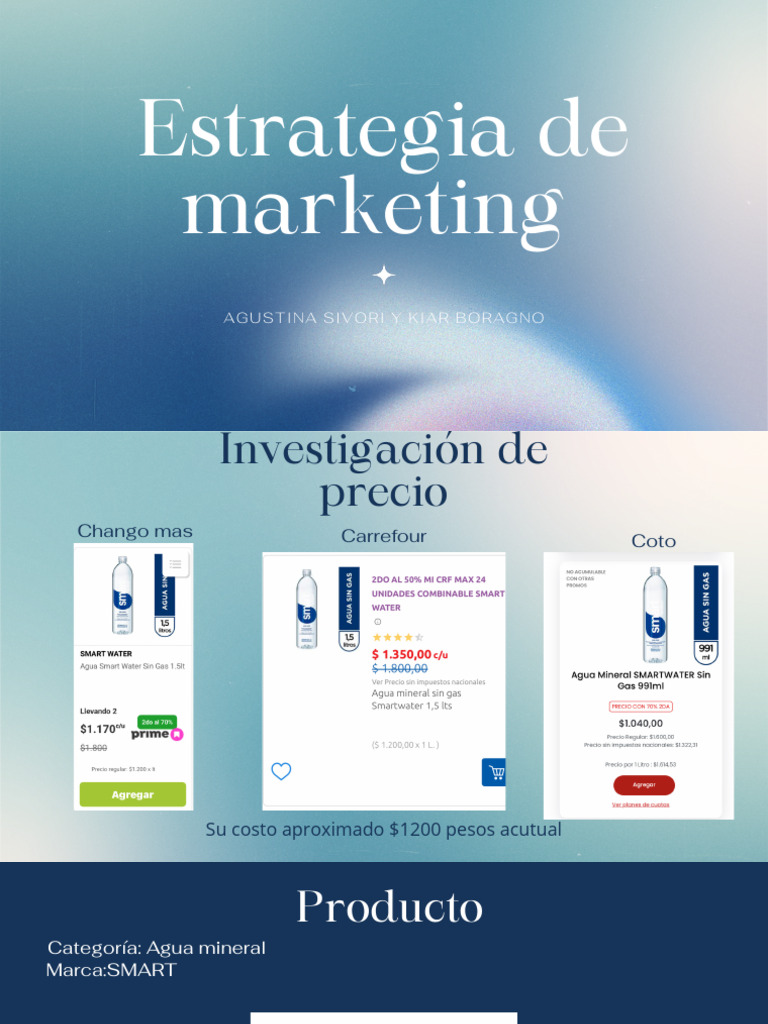 Estrategia de Marketing.pdf | PDF | café | Agua