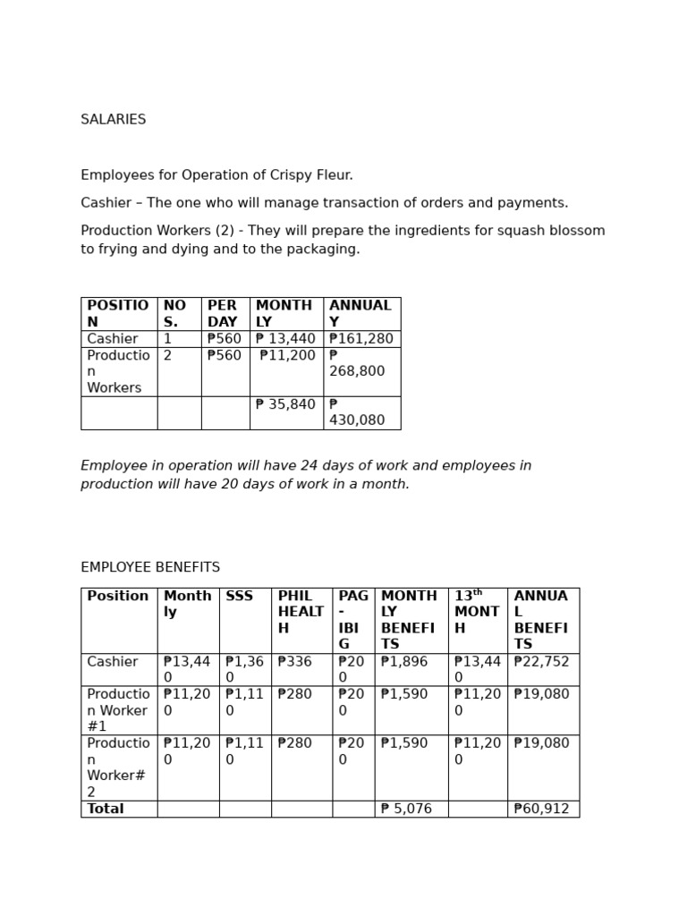 Labor Requirements 2 | PDF