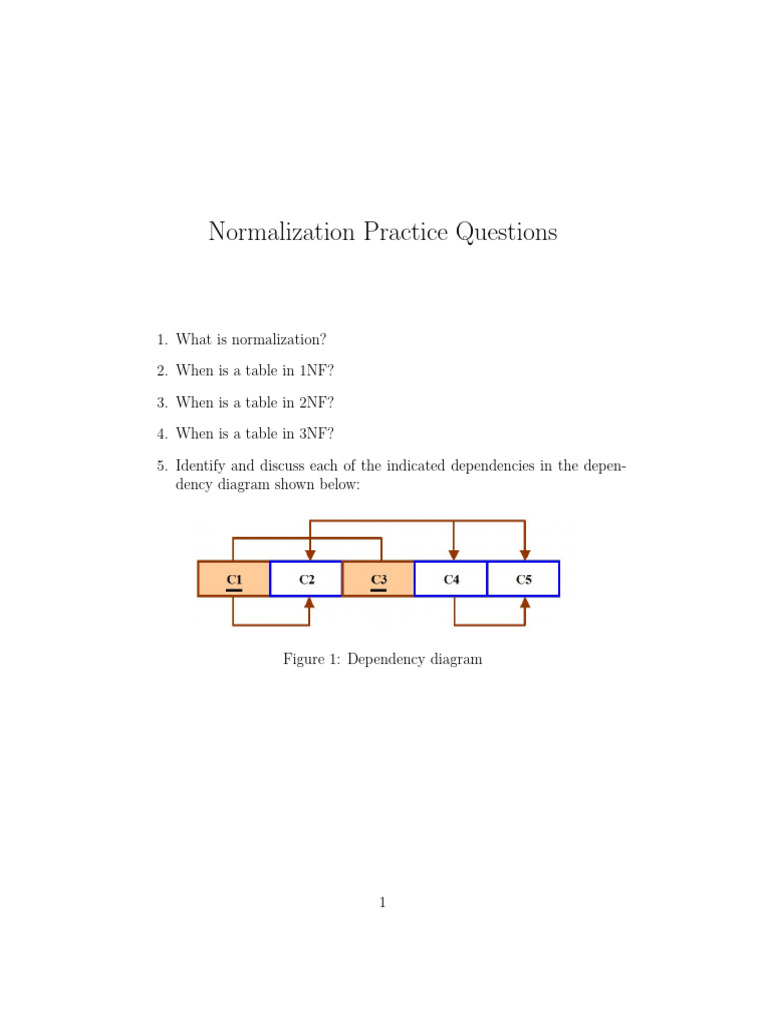 Normalization Practice Questions 2 | PDF | Chess Openings | Chess Theory