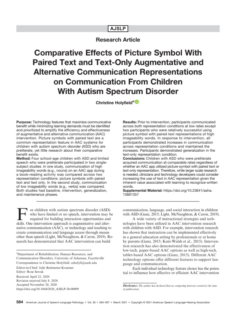 EBSCO-FullText-12 10 2025 | PDF | Autism | Language Acquisition
