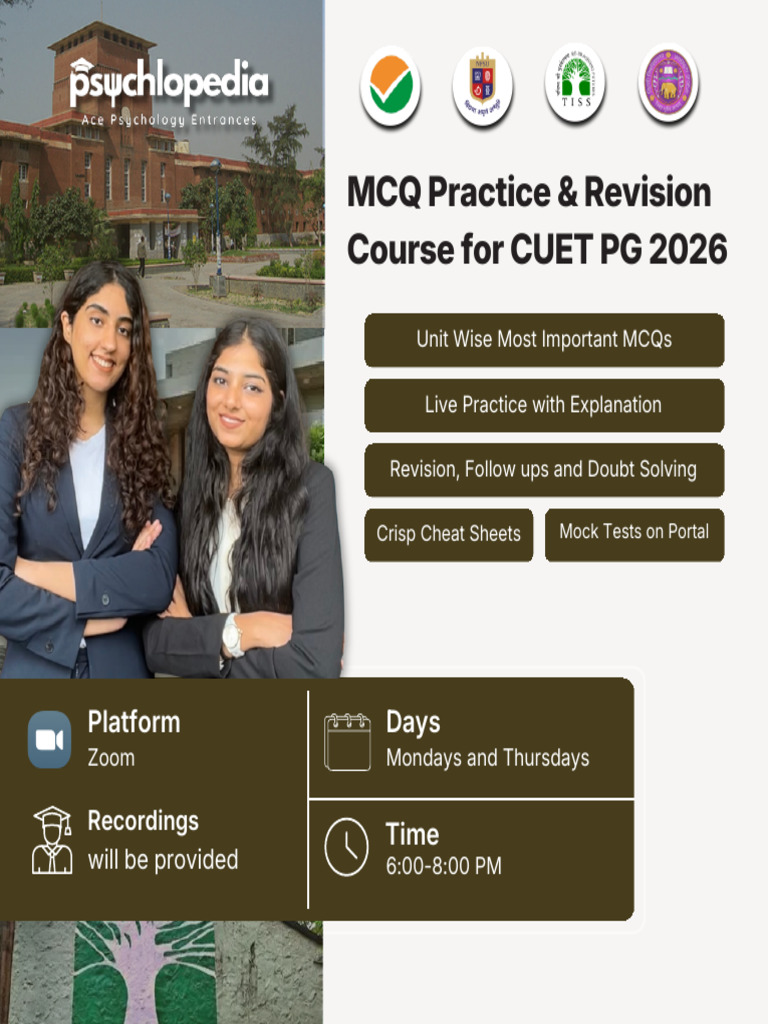 MCQ Practice Course-1 | PDF | Multiple Choice | Psychology