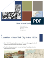 New York City in The 1900s: Summer 2012 American History Mr. Joel Cindy, Carlos