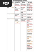 Time Table August 2012 IIIE INDIA