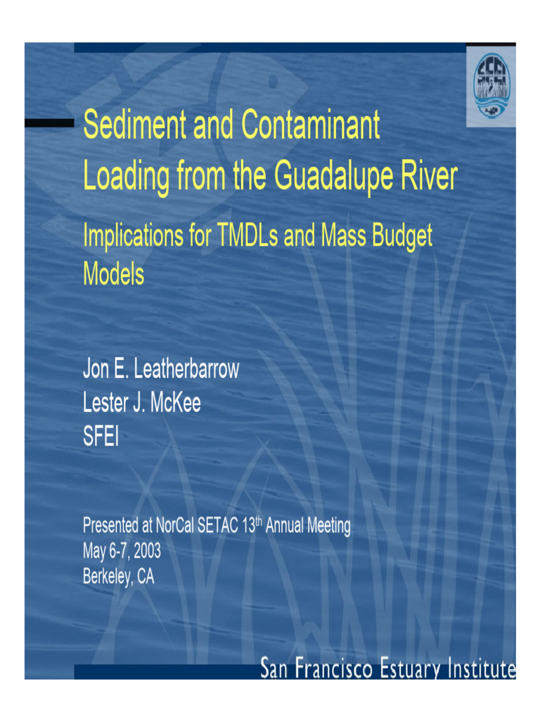 Sediment and Contaminant Loading... | PDF | Polychlorinated Biphenyl ...