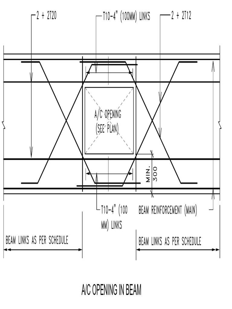 Ac Opening in Beam | PDF | Structural Engineering | Building Engineering