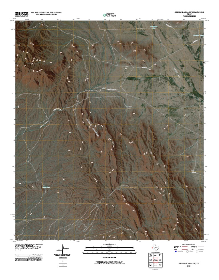 Topographic Map of Sierra Blanca SW PDF United States Geological
