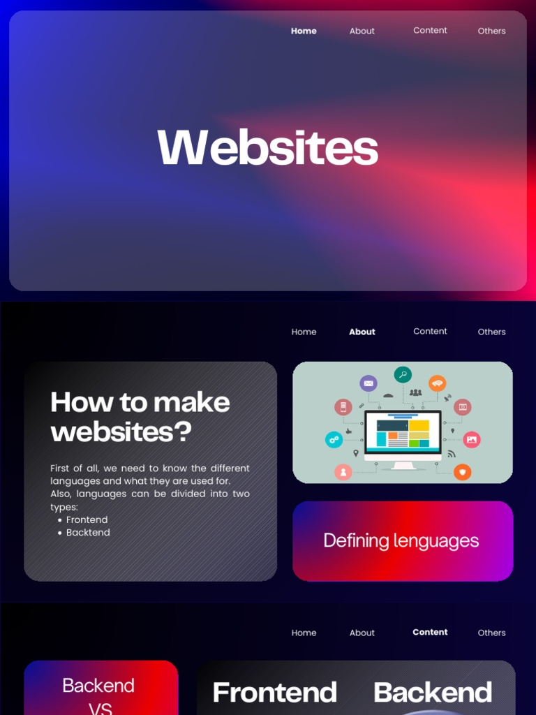 Black Modern Gradient Programmer Presentation | PDF