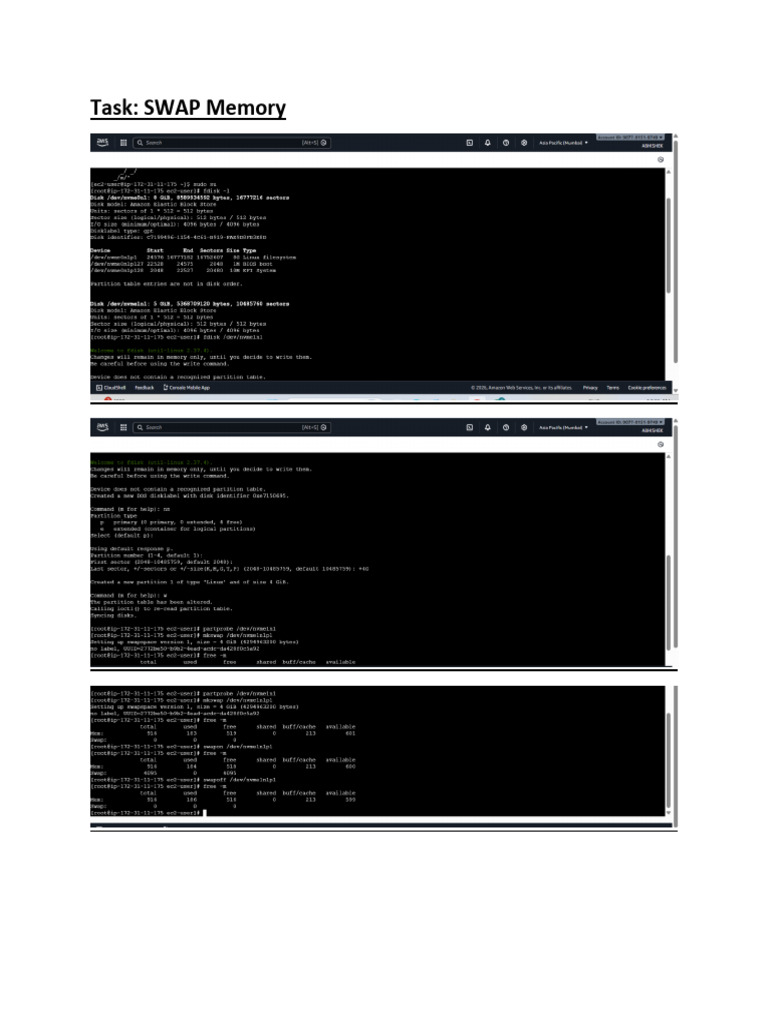 Task SWAP Memory | PDF