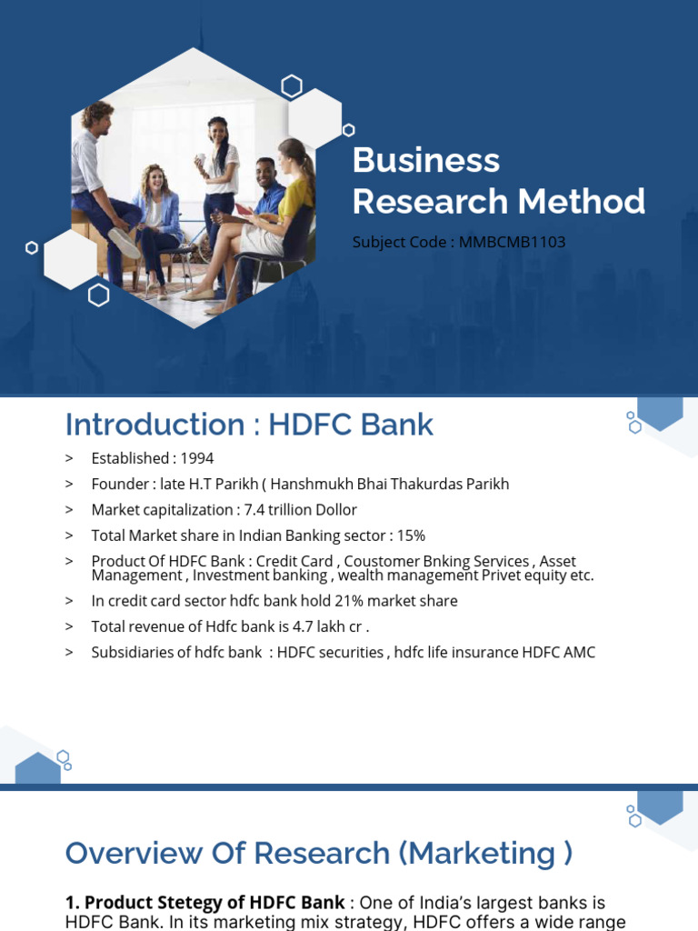 Business Research Method - PPTX 1 | PDF | Banks | Marketing