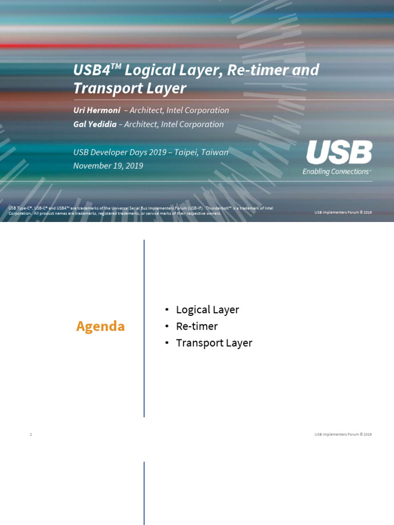 D1T1-5 - USB4 Logical Layer - Retimer - Transport | PDF | Usb ...