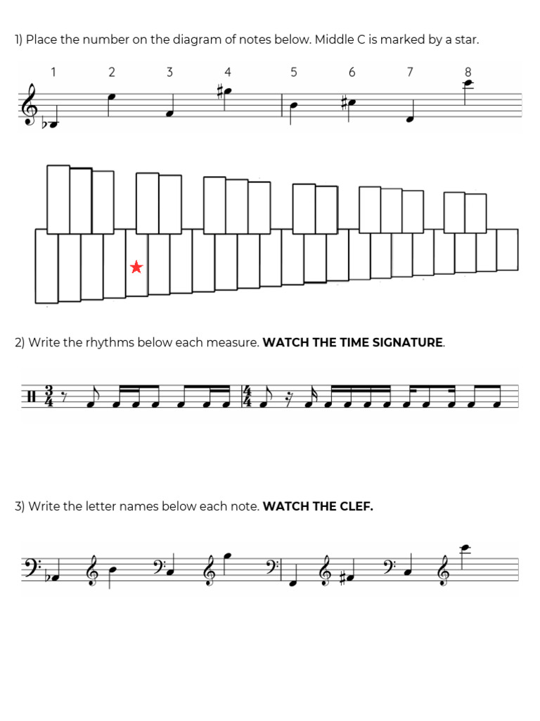 Test 2 Notes and Rhythms | PDF