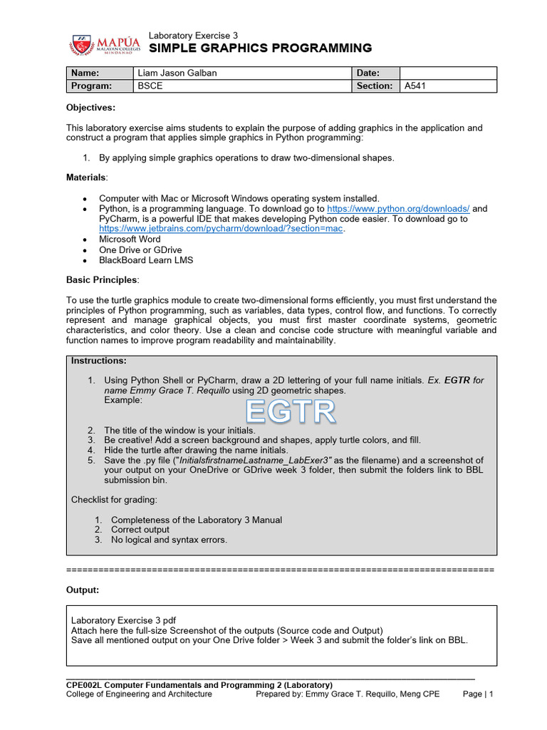 CPE002L Laboratory Task 3 Manual | PDF | Computer Program | Programming