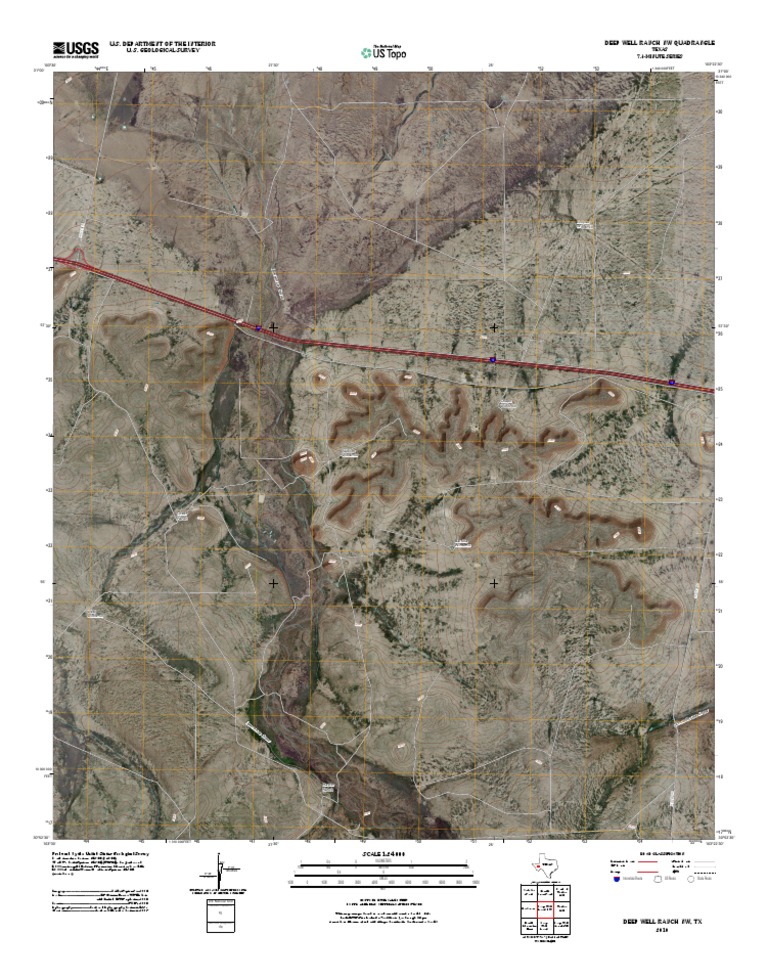Topographic Map of Deep Well Ranch NW | PDF | Sports & Recreation ...