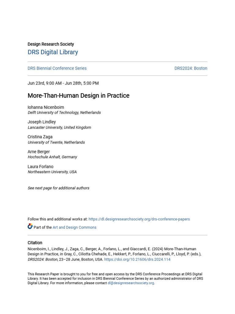 More-Than-Human Design in Practice | PDF