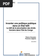 Inventer une politique publique dans un État failli 