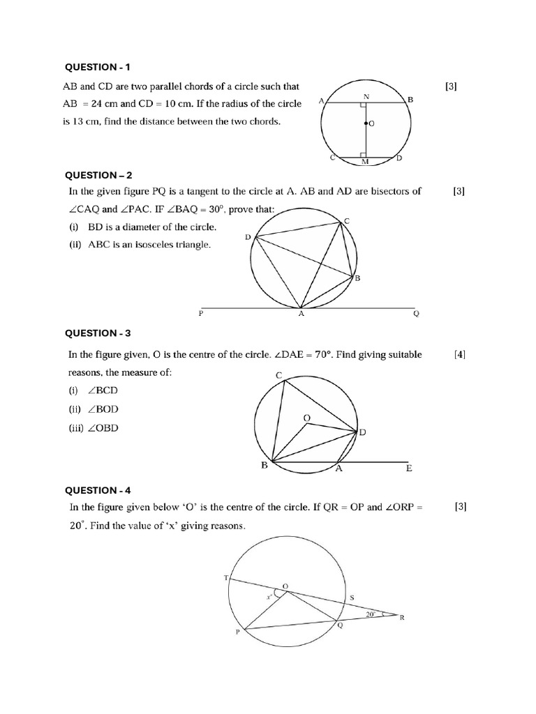 Circles & Tangents To The Circle | PDF