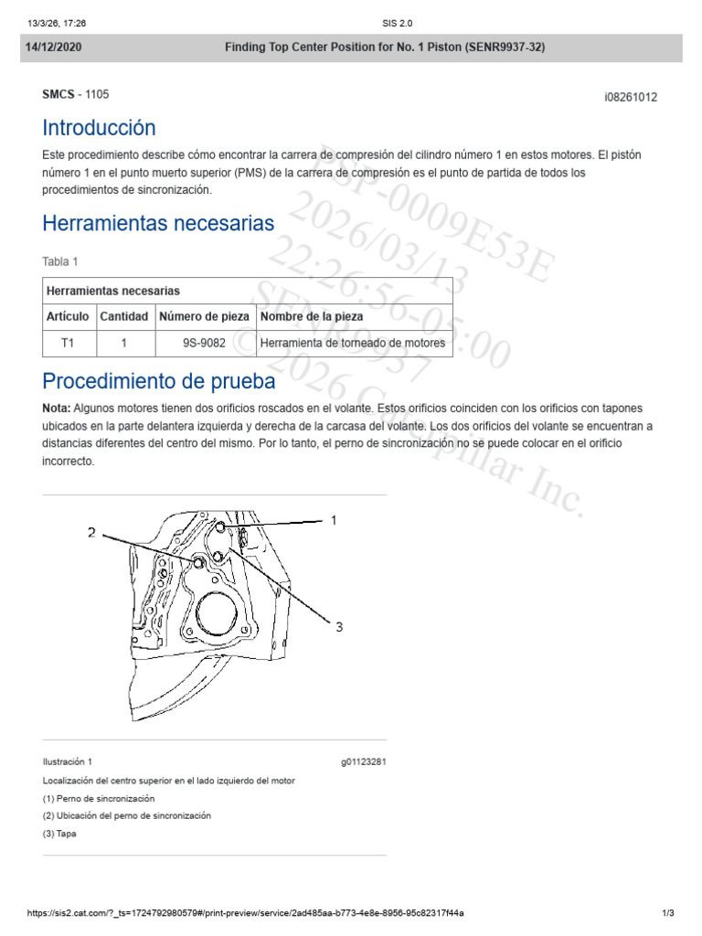 Finding Top Center Position For No. 1 Piston 777 | PDF | Tecnología del ...