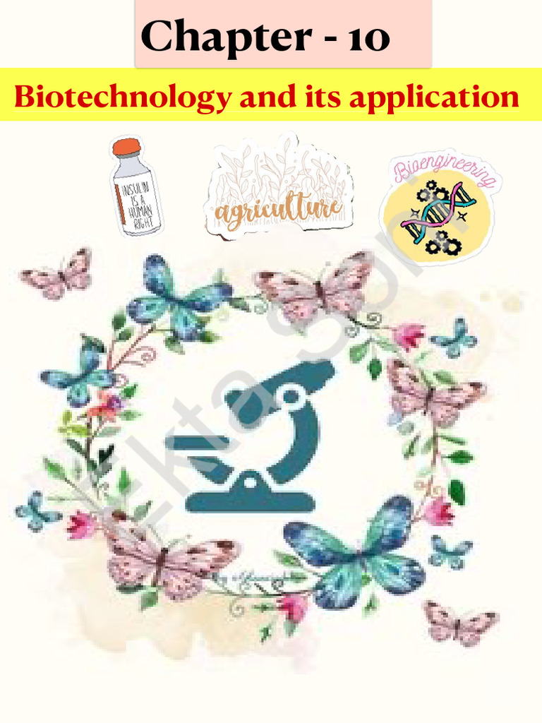 Chapter 10 Class 12 Biotechnology and Its Application | PDF | Transgene ...