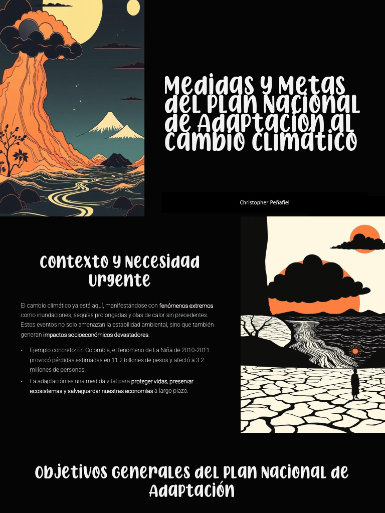 Medidas y Metas Del Plan Nacional de Adaptacion Al Cambio Climatico ...