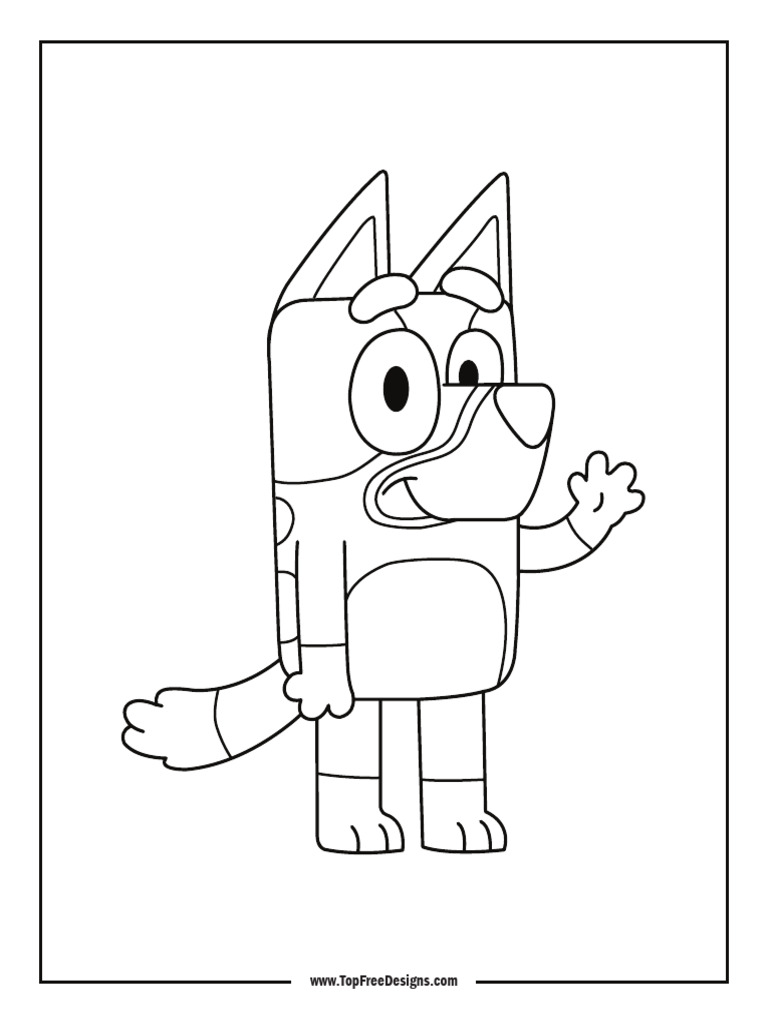 Bluey Coloring Page 1 | PDF