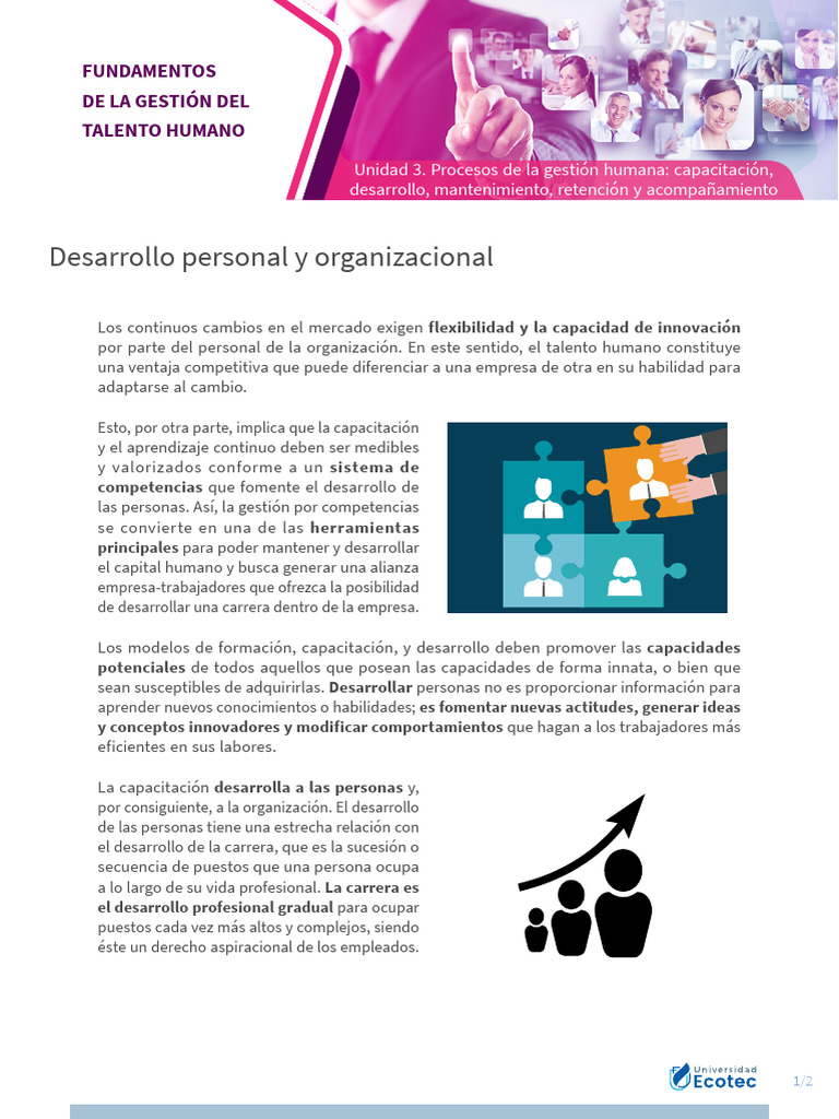 04 Desarrollo Personal y Organizacional | PDF