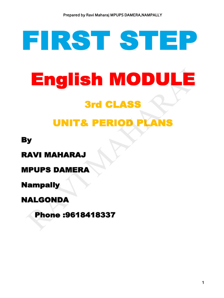 3rd ENGLISH - Ravi Maharaj | PDF | Reading Comprehension | Vocabulary