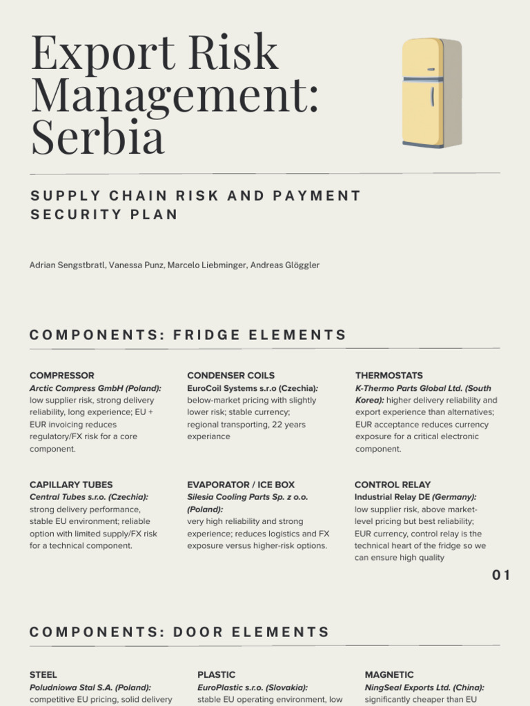 Export Risk Management | PDF | Refrigerator | Engineering Thermodynamics