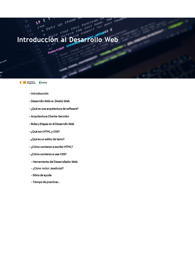 1.1+ +Introduccion Al Desarrollo Web | PDF | HTML | Modelo cliente-servidor