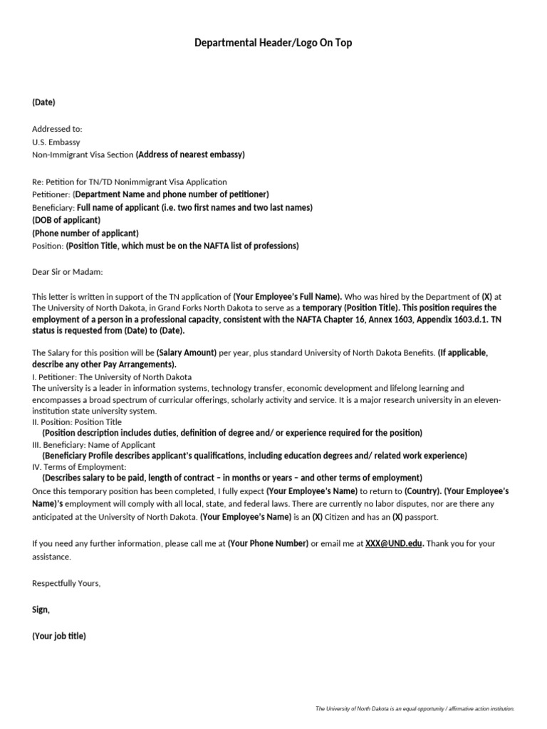 TN Employment Sample Letter | PDF | Employment | Salary