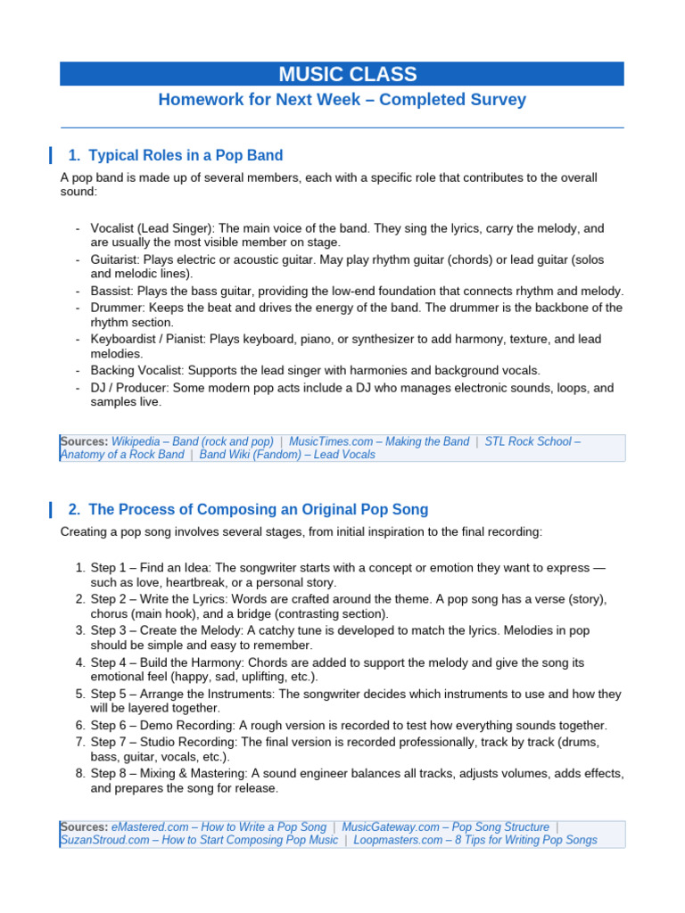 Music Homework With Sources | PDF | Musicology | Music Theory