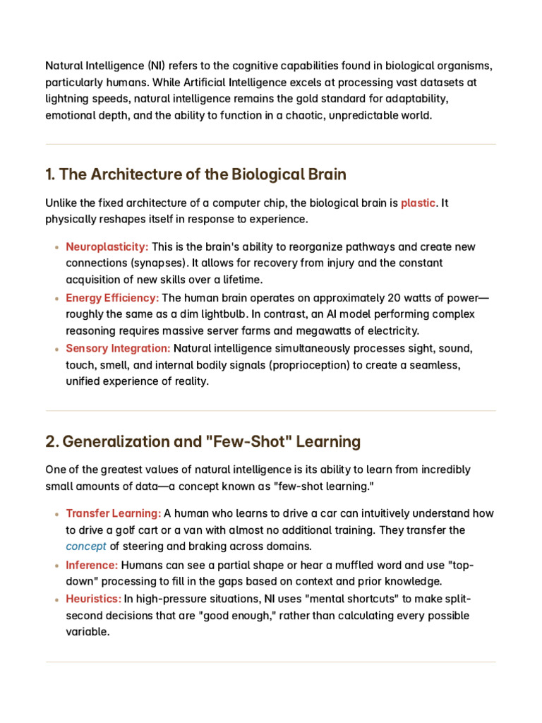 The Biological Apex The Value of Natural Intelligence | PDF ...