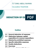 UTAR TAXATION DEDUCTION GUIDE