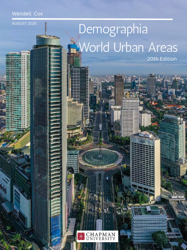 Demographia World Urban 2025 | PDF | Metropolitan Area | Urban Area