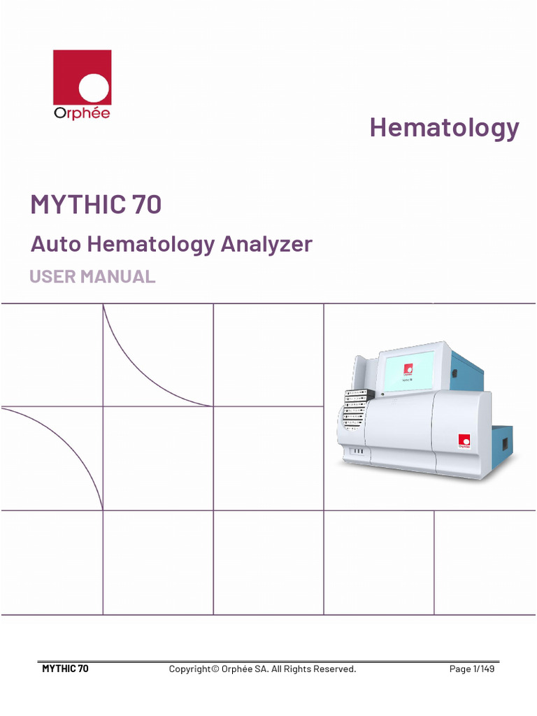 Hematology Mythic 70 | PDF