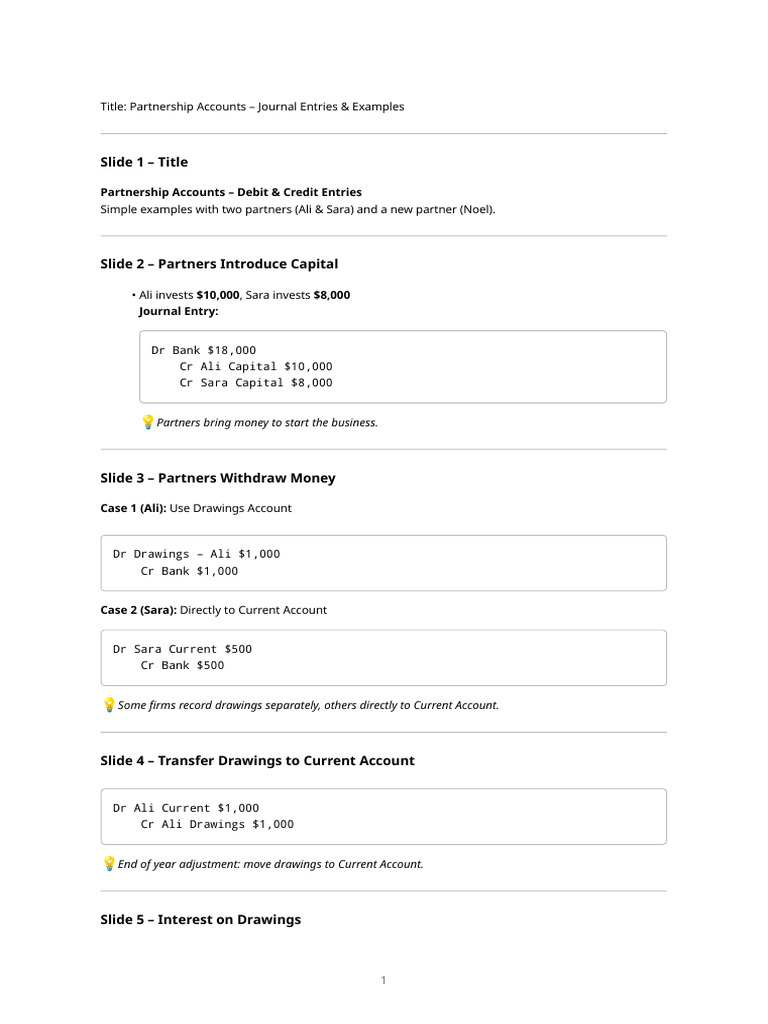 Partnership Accounts | PDF | Interest | Banks