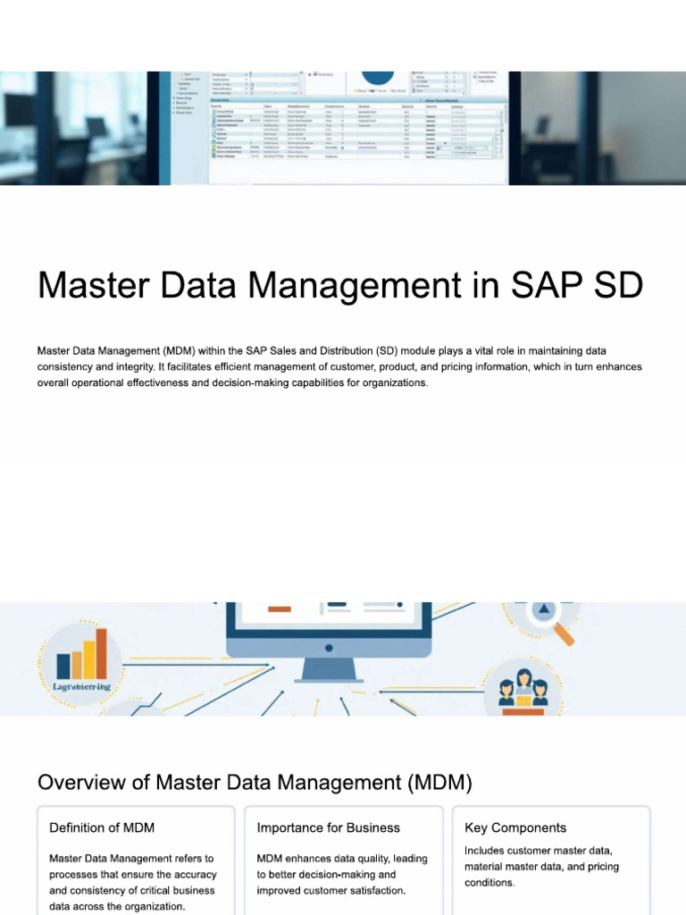 Master Data Management in SAP SD | PDF