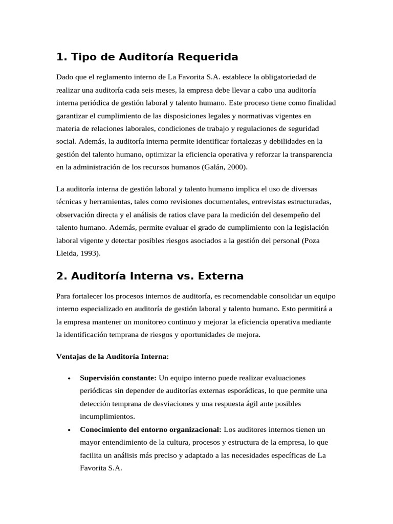 FINAL Corregido | PDF | Auditoría | Gestión de recursos humanos