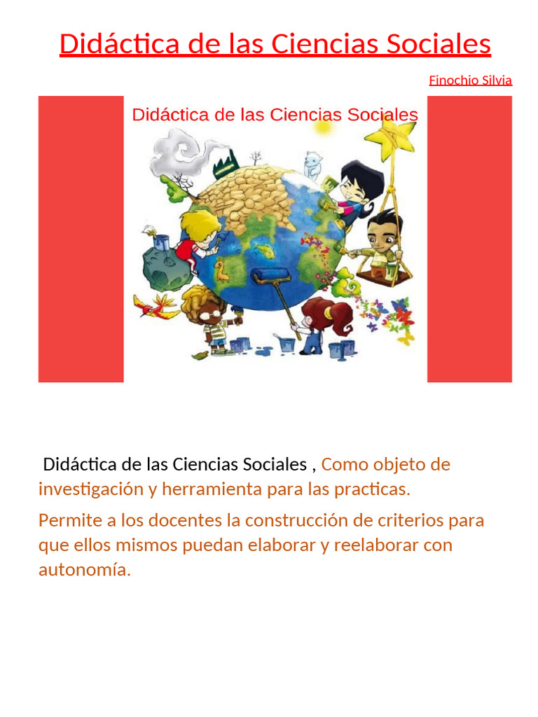 Didáctica de Las Ciencias Sociales | PDF | Enseñando | Conocimiento