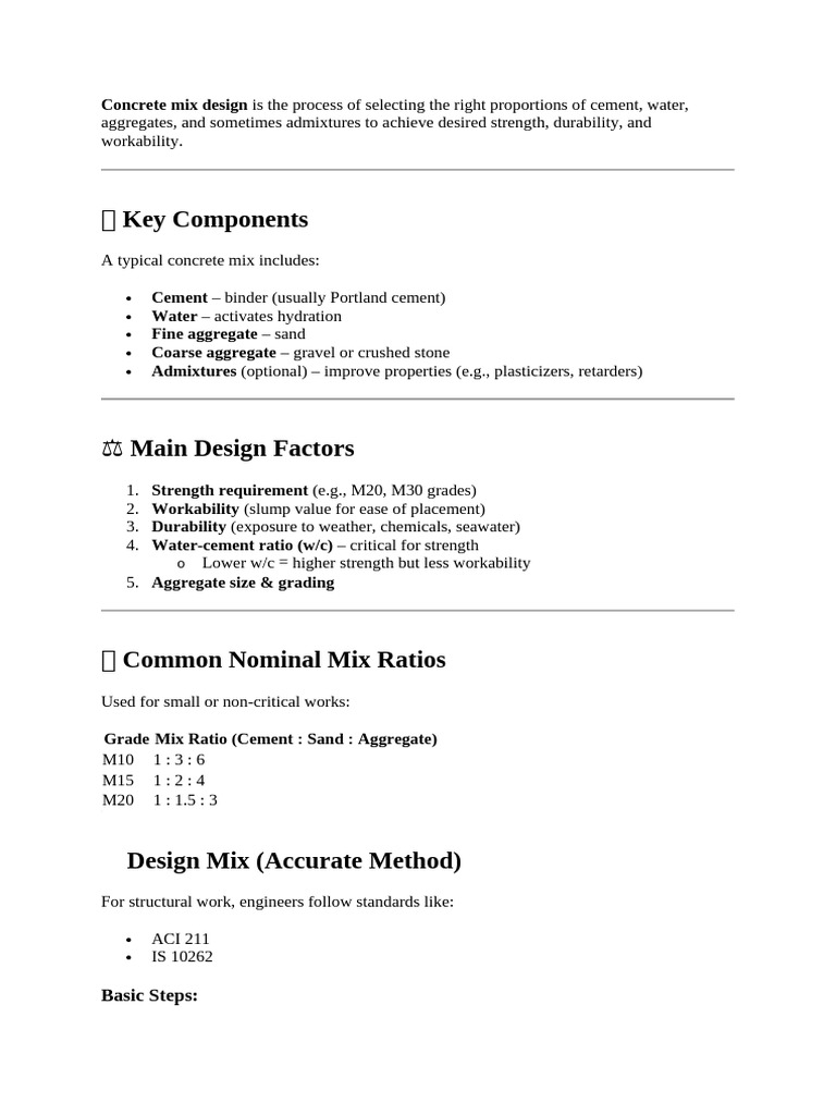 Concrete Design | PDF