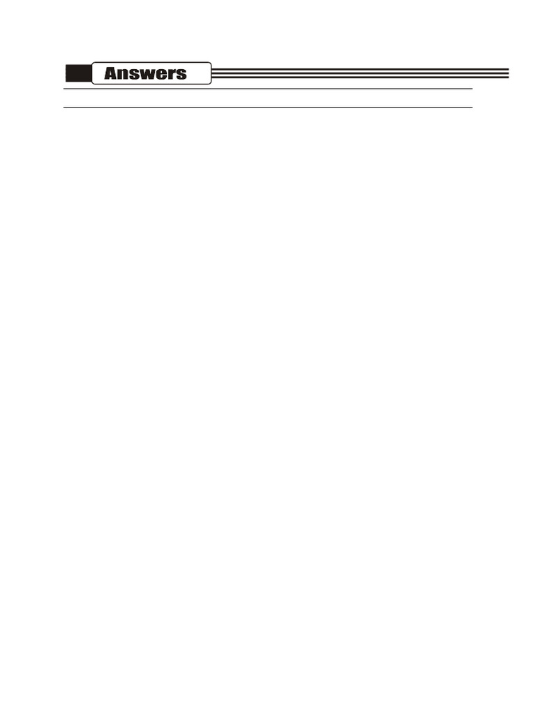 Answer Key | PDF