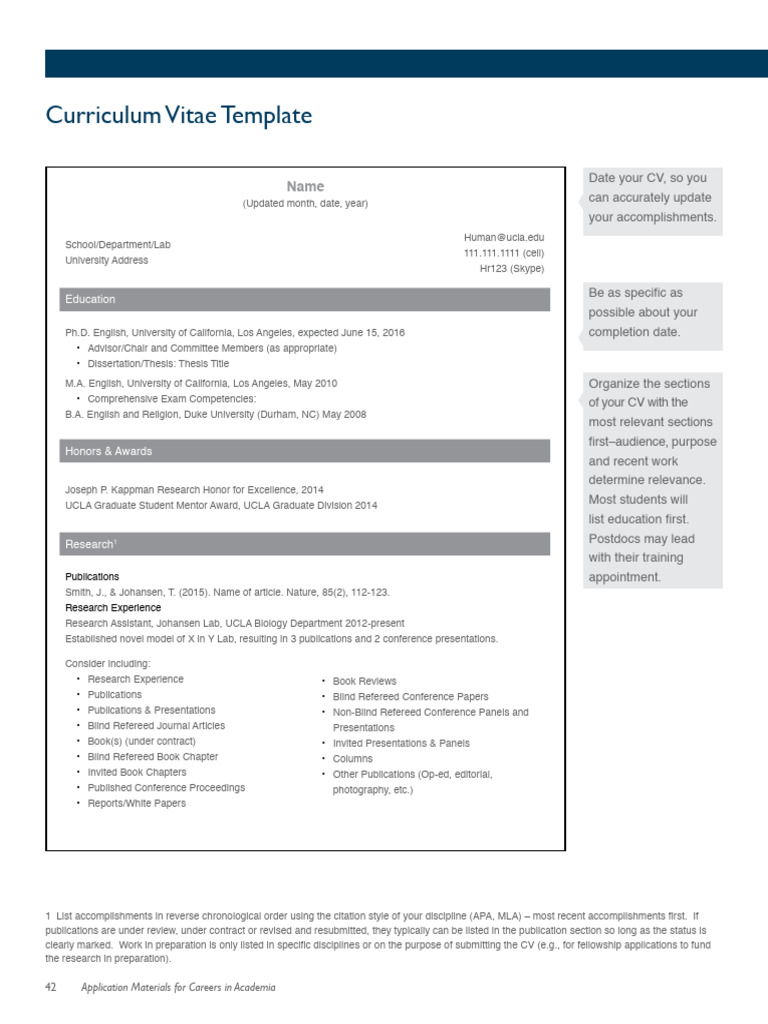 PHD Level CV Template GradCareerPrepToolkit | PDF | Thesis | Doctor Of ...