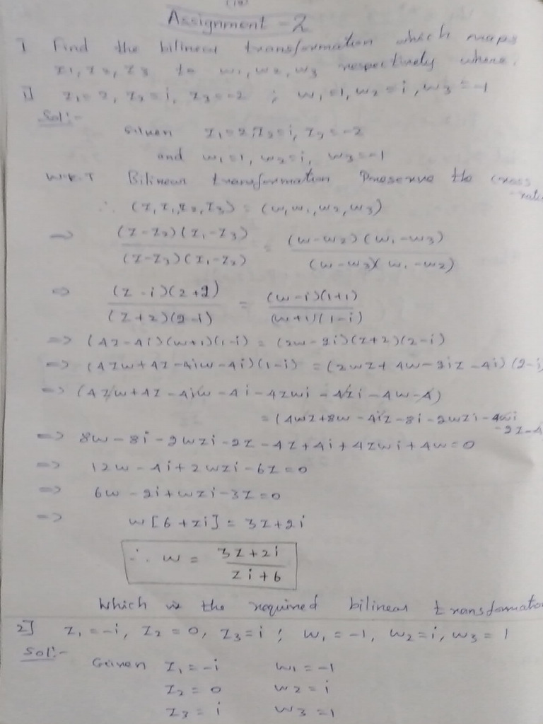 Complex Analysis Assignment LL | PDF